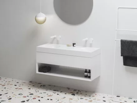 Ravak SD Lite 120 fürdőszobai szekrény mosdó alá, fényes fehér X000001867