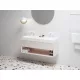 Ravak SD Lite 120 fürdőszobai szekrény mosdó alá, alabaster pink X000001872