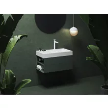   Ravak SD Lite 80 fürdőszobai szekrény mosdó alá, balos/grey green X000001876