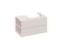 Ravak SD Lite 80 fürdőszobai szekrény mosdó alá, balos/alabaster pink X000001878
