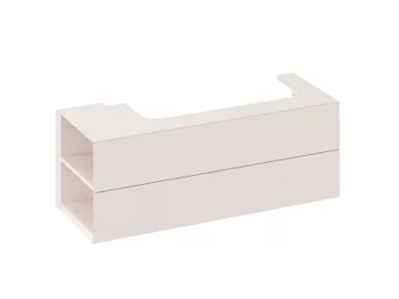 Ravak SD Lite 120 fürdőszobai szekrény mosdó alá, balos/alabaster pink X000001884