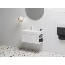   Ravak SD Lite 80 fürdőszobai szekrény mosdó alá, jobbos/fényes fehér X000001885