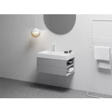   Ravak SD Lite 80 fürdőszobai szekrény mosdó alá, jobbos/smoke grey X000001889