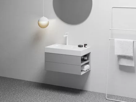 Ravak SD Lite 80 fürdőszobai szekrény mosdó alá, jobbos/smoke grey X000001889