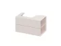 Ravak SD Lite 80 fürdőszobai szekrény mosdó alá, jobbos/alabaster pink X000001890