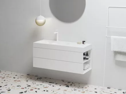 Ravak SD Lite 120 fürdőszobai szekrény mosdó alá, jobbos/fényes fehér X000001891