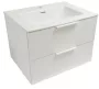 Ravak SD Arctic II 2 fiókos mosdószekrény 80x46 cm, fényes fehér.