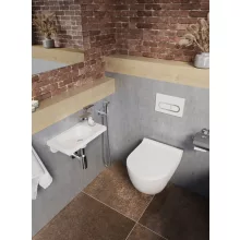 Ravak Chrome WC öblítő fedőlap, szatén X01454