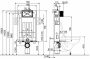 Ravak W II/100 Falra szerelhető WC tartály X01702