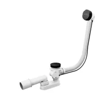   Ravak Kád le és túlfolyószett 570 mm-es Bowdenes, fekete X01745