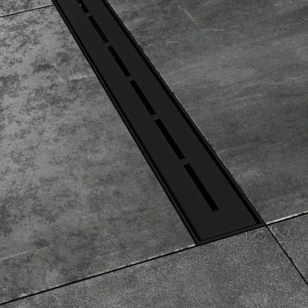 Ravak Runway zuhanyfolyóka 850 mm, matt fekete X01751