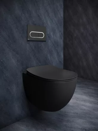 Ravak Uni Chrome RimOff fali WC csésze fekete X01794