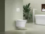 Ravak Ypsilon mélyöblítésű RimOff fali kerámia WC csésze 37x53 cm, fehér kivitelben.