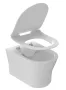 Ravak Ypsilon vékonyított duroplast WC ülőke Soft-Close mechanizmussal, fehér kivitelben.
