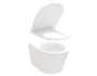 Ravak Flow RimOff fali kerámia WC csésze duroplast WC ülőkével és SoftClose zsanérokkal, fehér X01985