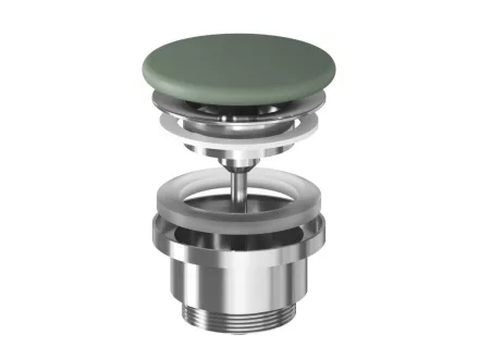 Ravak FLAT fix mosdólefolyó kerámia fedéllel, grey green X03070