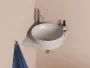 Ravak FLAT fix mosdólefolyó kerámia fedéllel, smoke grey X03071