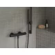 Ravak Puri termosztátos zuhanycsaptelep, fekete X070188