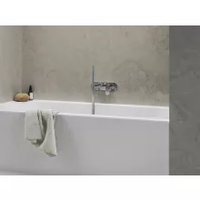   Ravak Eleganta 065.00CR falba süllyesztett csaptelep szettel, kétutas, fényes króm X070220