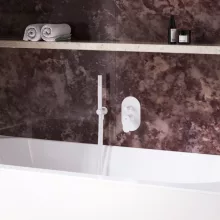   Ravak Eleganta EL 061.10WV falba süllyesztett csaptelep belső egységgel, bársony fehér X070261