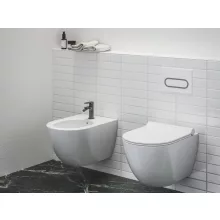   Ravak Eleganta EL 056.20GB álló bidécsaptelep 128 mm, leeresztő nélkül, szálcsiszolt grafit X070332