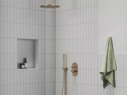 Ravak Espirit 061.60RGB falsík alatti csaptelep automata kapcsolóval, belső egységgel, rose gold X070358