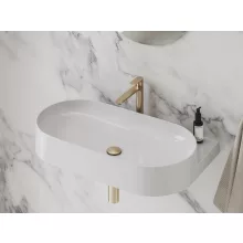   Ravak Eleganta EL 014.60RGB álló mosdócsaptelep 220 mm, leeresztő nélkül, rose arany X070388