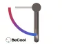 Ravak Espirit BeCool magasított álló csaptelep leeresztő nélkül 341 mm, szálcsiszolt grafit X070407