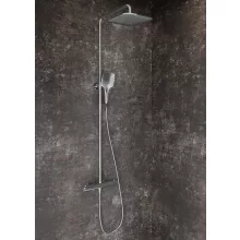   Ravak Flat Free állózuhany termosztátos csapteleppel és zuhanyelemekkel, króm X070442