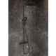 Ravak Flat Free állózuhany termosztátos csapteleppel és zuhanyelemekkel, fekete X070443