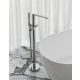 Ravak Chrome II CR II 080.00 padlóba építhető kádcsaptelep zuhanyszettel R-boxhoz tervezve, króm X070456