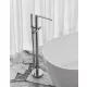 Ravak Chrome II CR II 080.00 padlóba építhető kádcsaptelep zuhanyszettel R-boxhoz tervezve, króm X070456