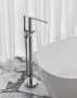 Ravak Chrome II CR II 080.00 padlóba építhető kádcsaptelep zuhanyszettel R-boxhoz tervezve, króm X070456