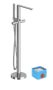 Ravak Chrome II CR II 080.00 padlóba építhető kádcsaptelep zuhanyszettel R-boxhoz tervezve, króm X070456