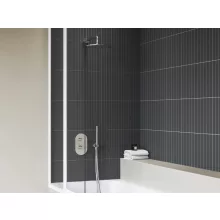   Ravak Chrome II falba süllyesztett 3-utas termosztátos csaptelep, R-box multihoz, króm X070457