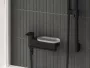 Ravak Chrome II 022.20BL fali kádcsaptelep zuhanyszett nélkül, fekete X070463