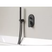   Ravak Chrome II falba süllyesztett csaptelep váltóval R-Box-hoz, fekete X070466