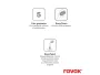 Ravak Chrome II CR II 080.00 padlóba építhető kádcsaptelep zuhanyszettel R-boxhoz tervezve, fekete X070468