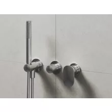   Ravak Spring SG 065.00CR.O2 Falba süllyesztett 2-utas csaptelep zuhanyszettel és beépítőtesttel, fényes króm X070534