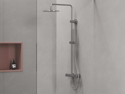 Ravak Spring 091.00CR Termosztátos zuhanyoszlop szettel, fényes króm X070539