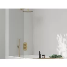   Ravak Espirit 067.60GLB.O3.RB07C háromutas termosztátos falba süllyesztett csaptelep R-boxhoz,, szálcsiszolt arany X070613