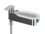Ravak Chrome II műanyag polc Chrome II zuhany- és kádcsaptelepekhez, tejfehér X07P1237