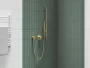 Ravak 913.60GLB műanyag zuhany gégecső 150 cm, szálcsiszolt arany X07P1245