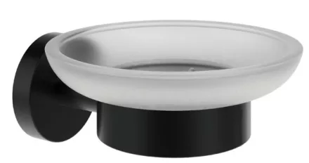 Ravak Kona KN 200.20BLM fali szappantartó 650 mm hosszban, matt fekete kivitelben, modern és praktikus megoldás a fürdőszobai szappan tárolására.