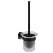 Ravak Kona KN 410.20BLM fali WC kefe tartó 650 mm hosszban, matt fekete kivitelben, modern és praktikus megoldás a fürdőszobai WC kefe rendezett tárolására.