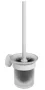 Ravak Kona KN 410.10WHM fali WC kefe tartó 650 mm hosszban, matt fehér kivitelben, modern és praktikus megoldás a fürdőszobai WC kefe rendezett tárolására.