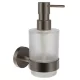 Ravak Kona KN 231.20GB fali üveg szappanadagoló szálcsiszolt grafit kivitelben, modern és praktikus megoldás a fürdőszobai folyékony szappan adagolására.