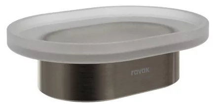 Ravak Chrome CR II 201.20GB álló szappantartó, szálcsiszolt grafit kivitelben.