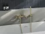 Ravak 913.60CH műanyag zuhany gégecső 150 cm, pezsgőarany kivitelben.