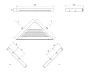 Ravak Slim C polc, fekete X07P650